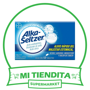 Alka Seltzer Caja Con 12 Tabletas Efervescentes Antiácido