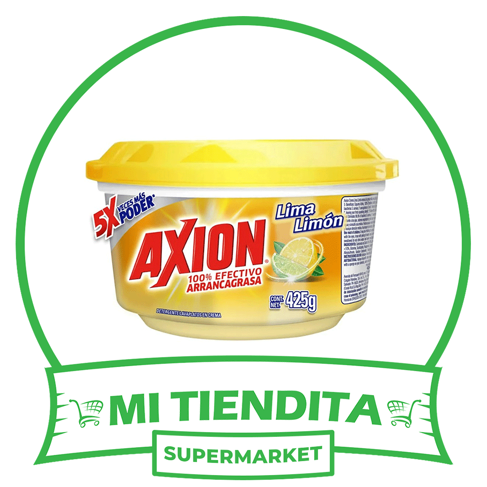 Lavatrastes en Pasta Axion Lima Limón 100% Efectivo Arrancagrasa 425 g