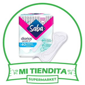 Protectores Diarios Saba Sensiti V Largo 40 pzas