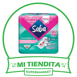 Toallas Femeninas Saba Invisible Delgada con Alas Flujo Abundante 7 pzas