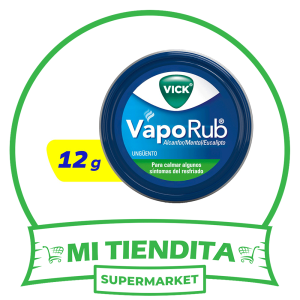 Vick VapoRub Alivia Rápido la Congestión Nasal para Respirar Mejor 12 g